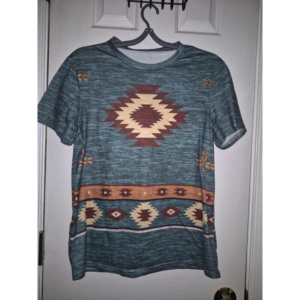 Women's tribal pattern shirt M